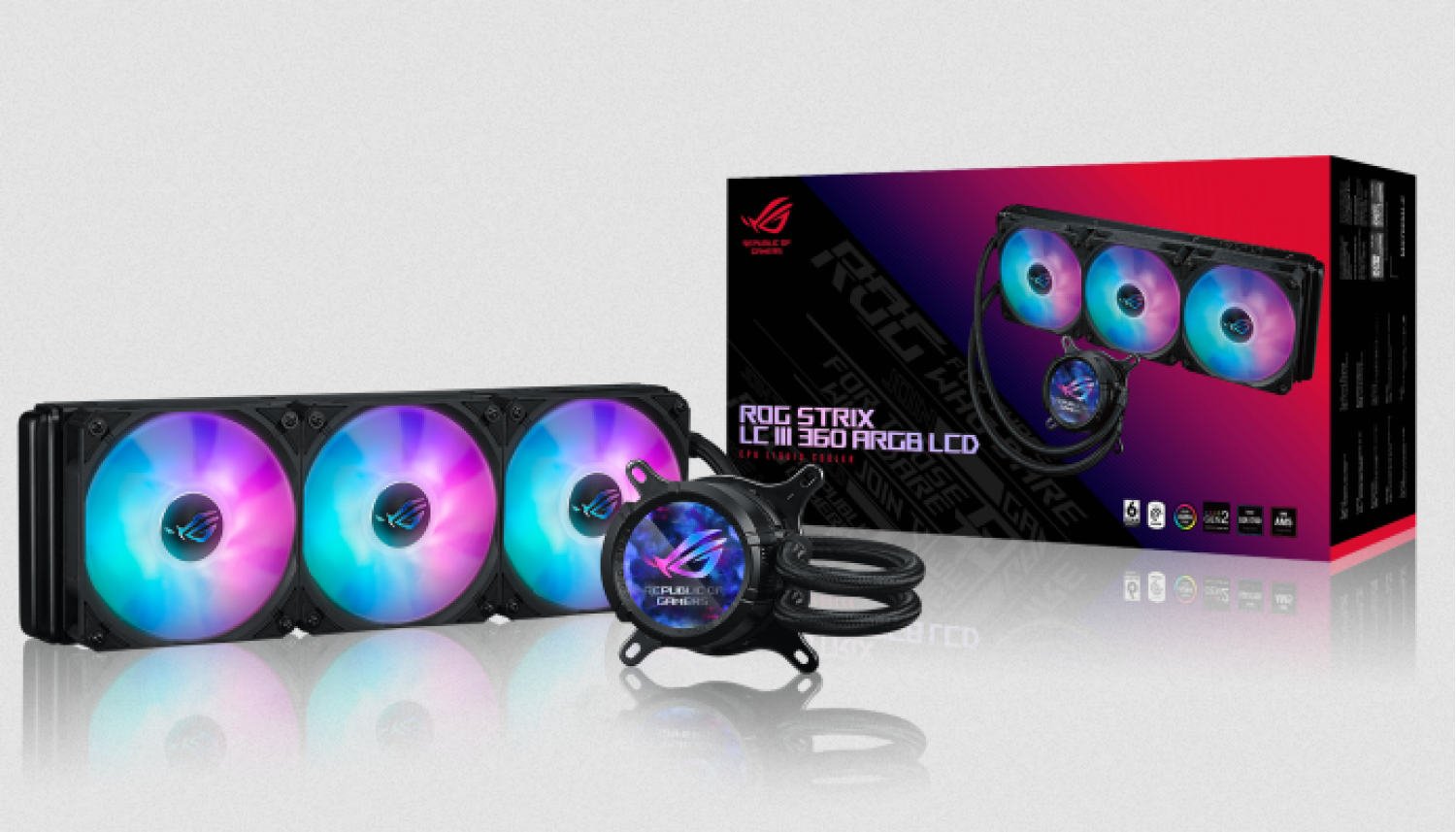 Water Cooler Asus Rog Strix Lc Iii 360 Argb Lcd