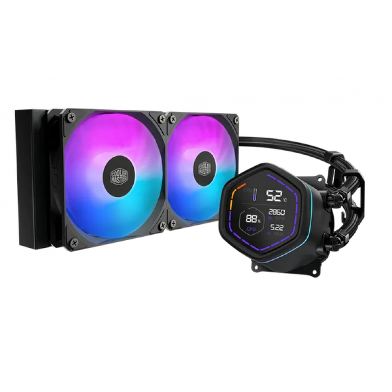 WATER COOLER MASTER MASTERLIQUID CORE NEX DIGITAL 240 BLACK ARGB