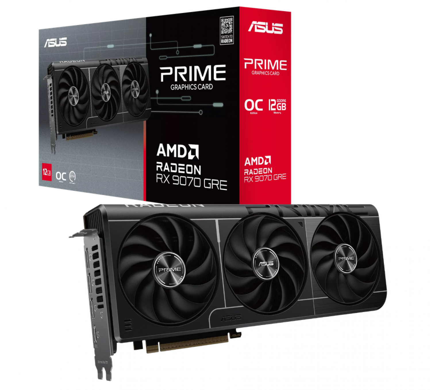 Placa de Video ASUS Prime RX 9070GRE O12GB