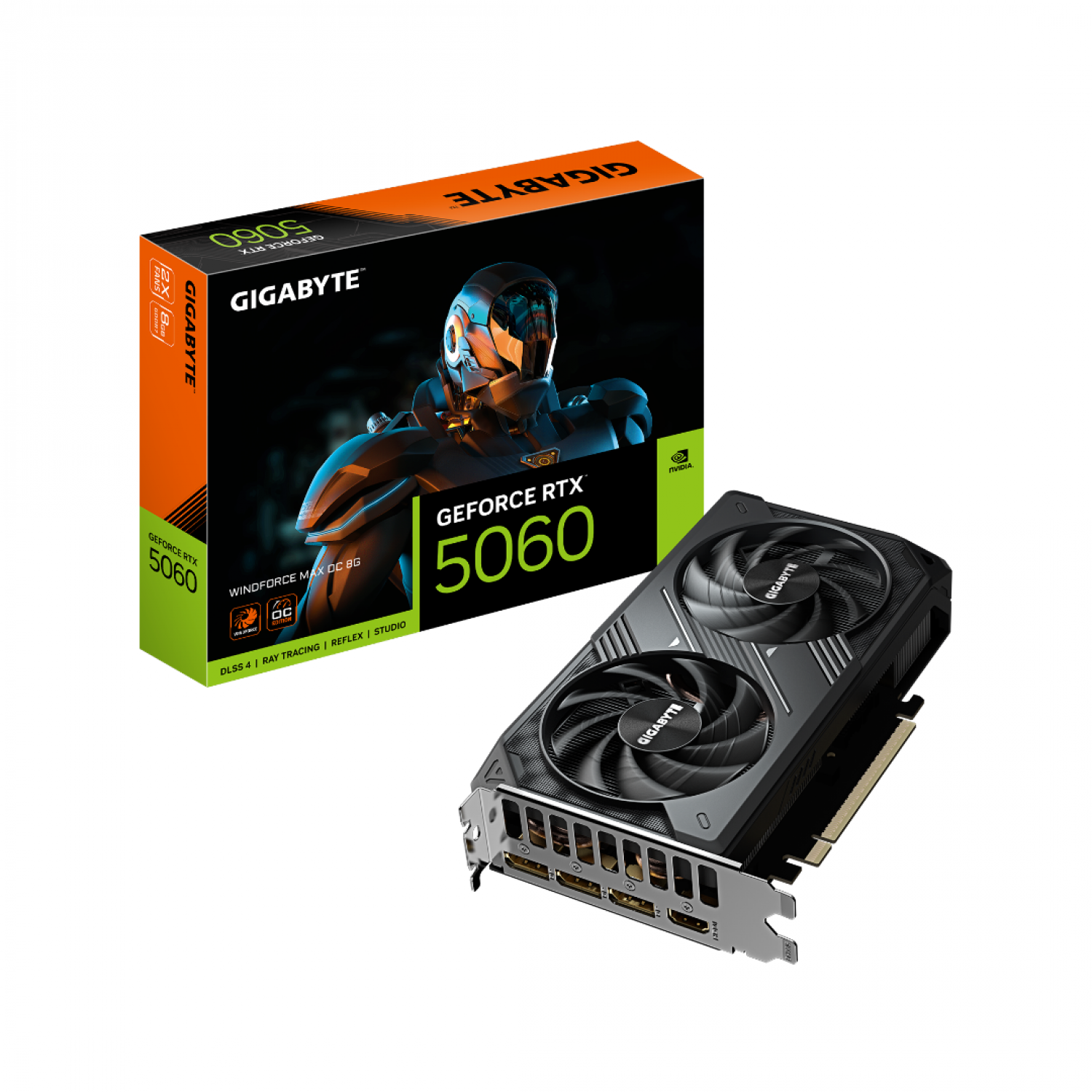 Placa de Video Gigabyte RTX 5060 WF2 Max OC 8g