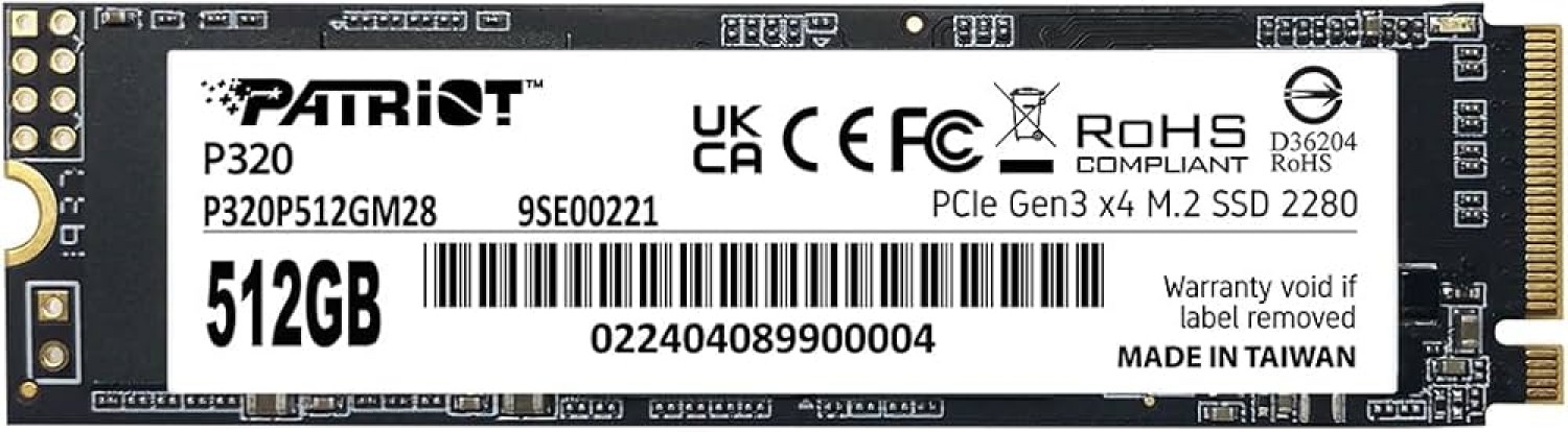 Disco SSD Patriot P320 Solid 512GB M.2 PE000997