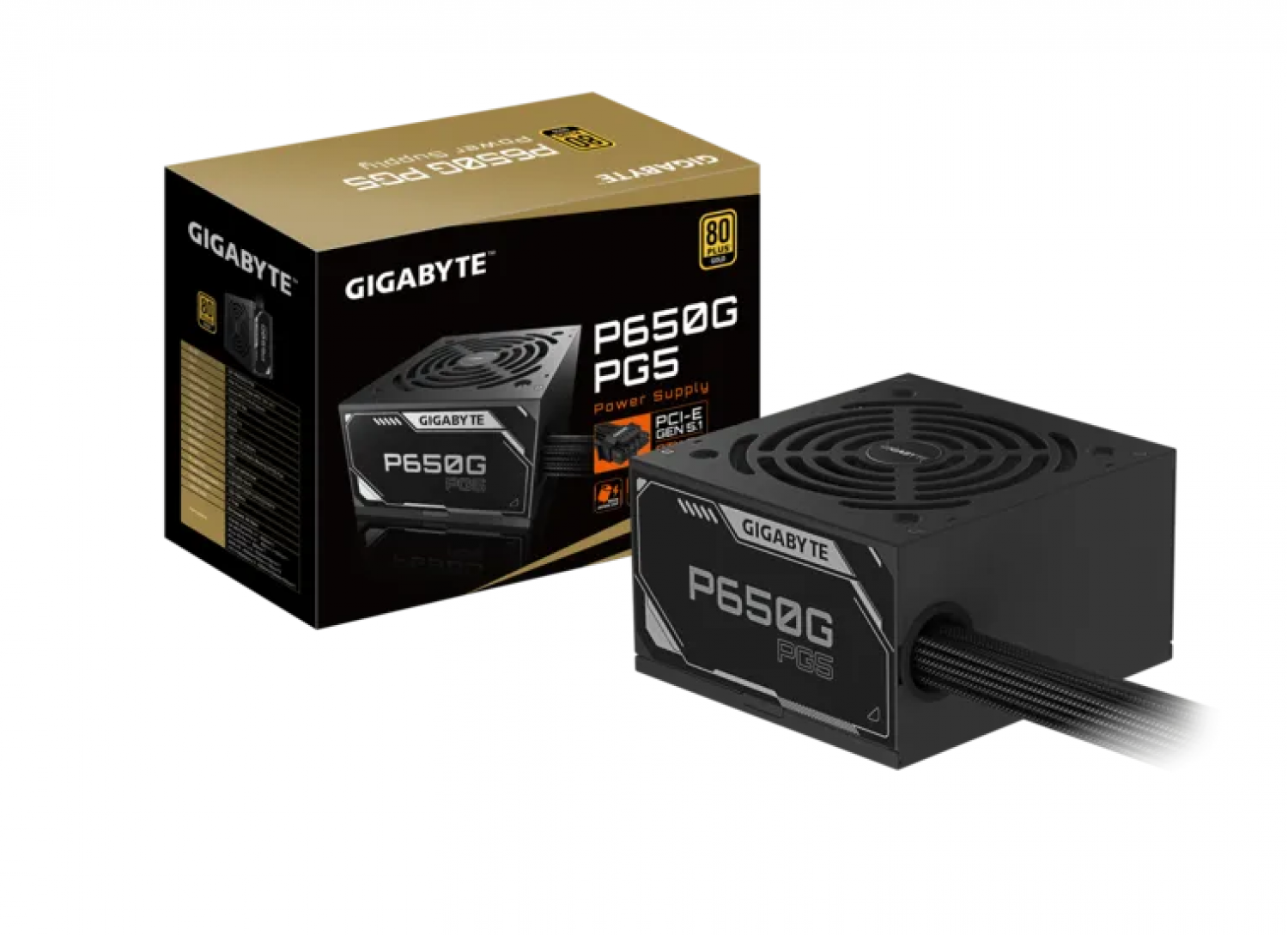 Fuente Gamer Gigabyte 650W 80 Plus Gold PG5