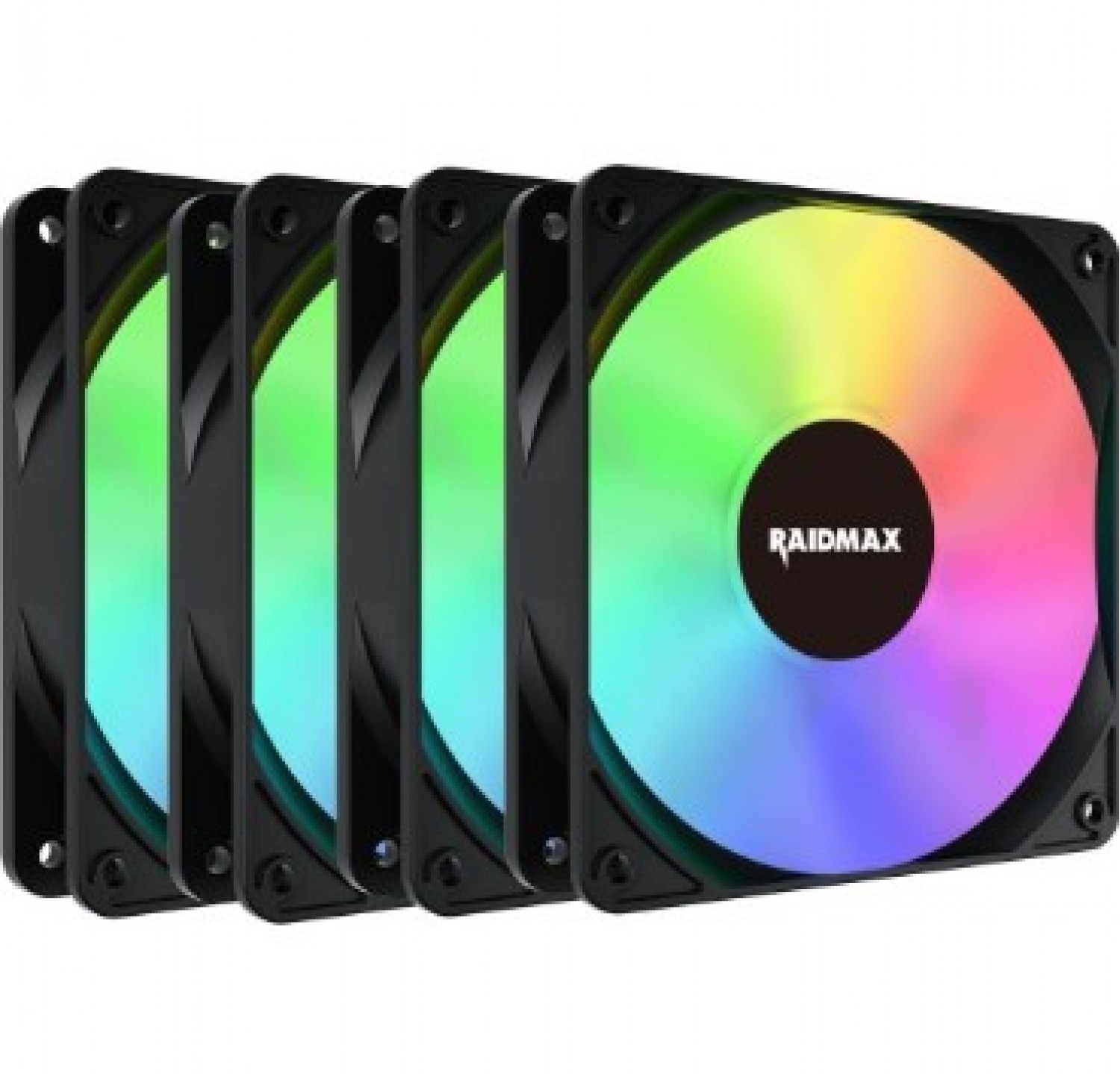 Cooler Fan Raidmax Pack 4X120MM X-Air Black
