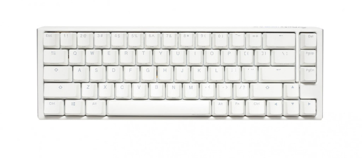 Teclado Mecanico Ducky One 3 SF Teclas Blancas Interruptor Marron Ingles Pbt Doble Disparo sin Costuras