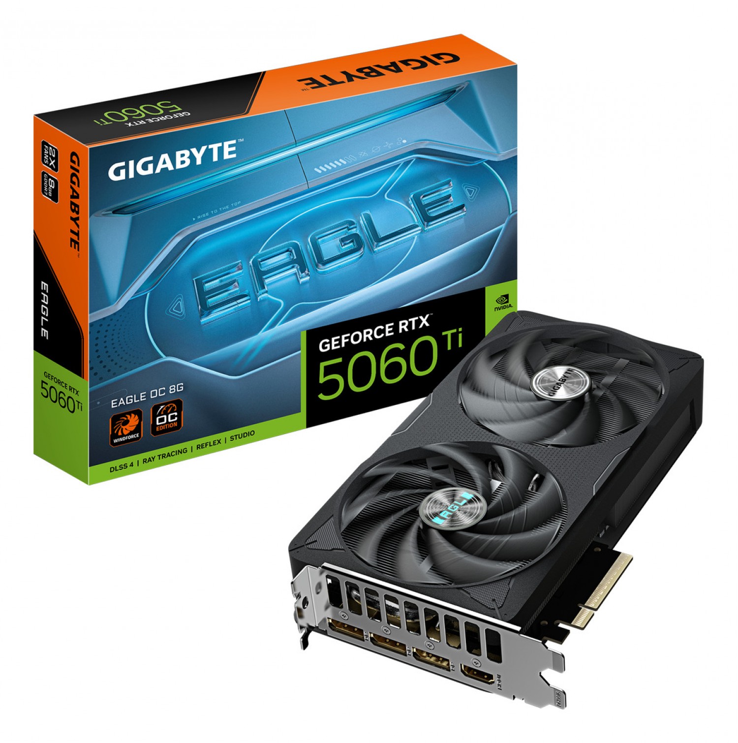 Placa de Video Gigabyte RTX 5060 Ti Eagle OC 8GB