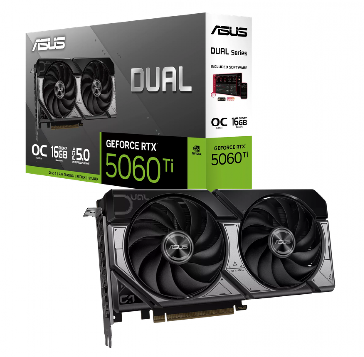 Placa de Video ASUS Dual RTX 5060 Ti 16GB Evo OC