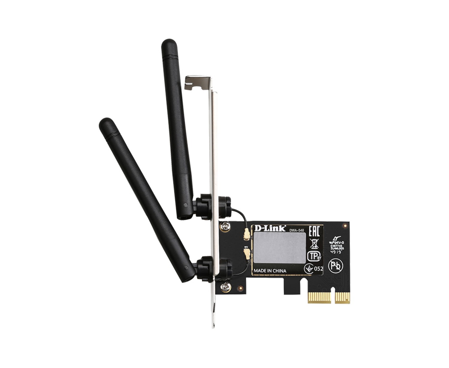 D-Link Placa de Red PCIe Dwa-548 Wi-Fi 4 N300 con 2 Antenas