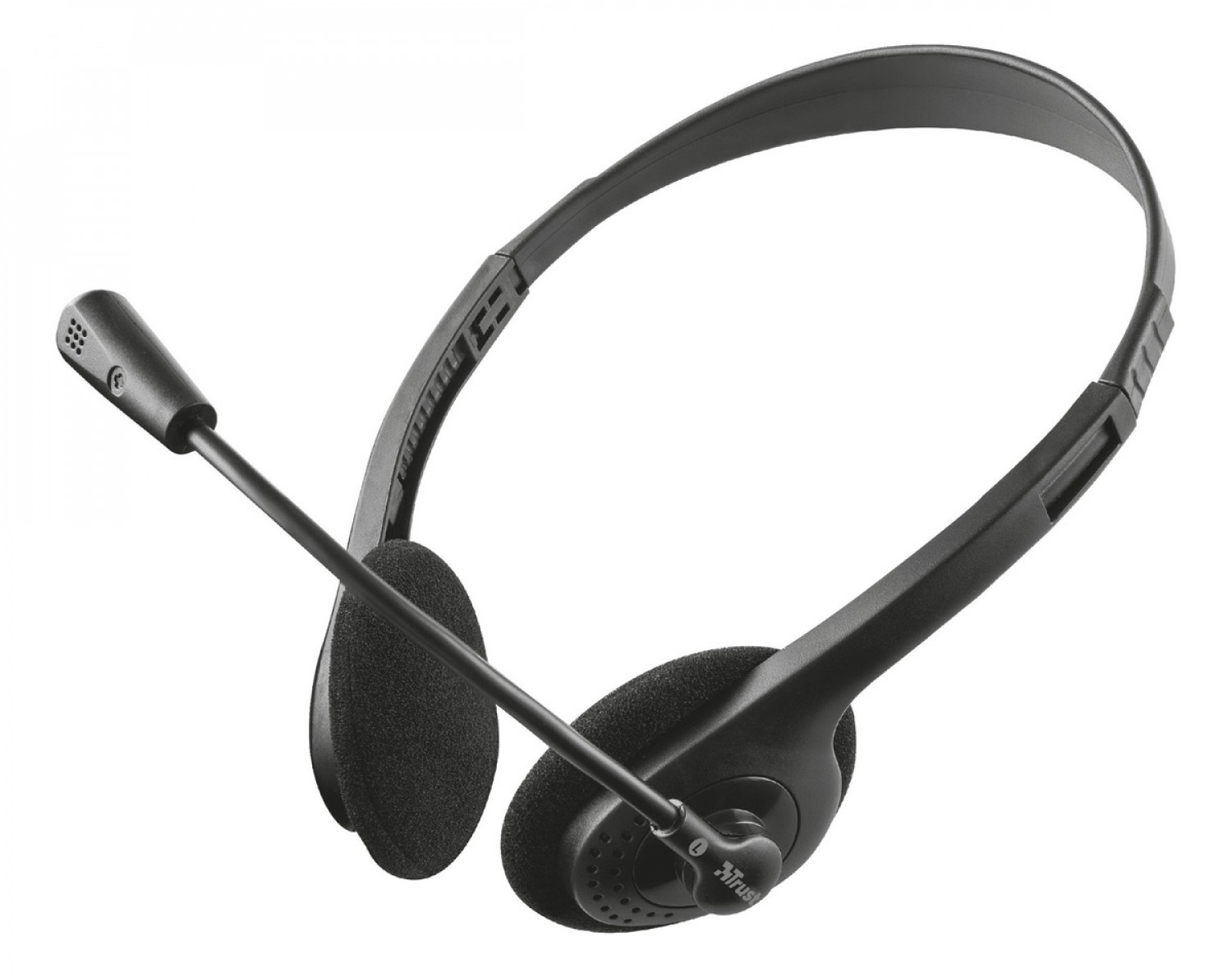 Auriculares Trust Primo Ligeros con Micrófono Ajustable Negro