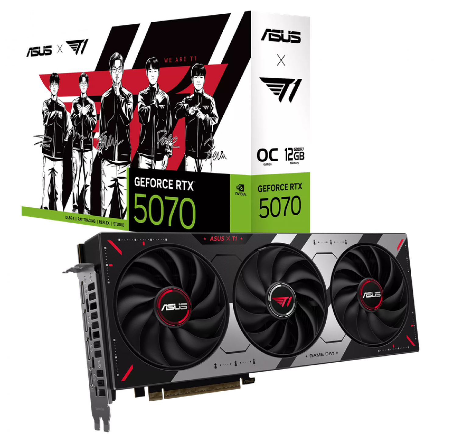 Placa de Video ASUS T1 RTX 5070 12GB Gaming
