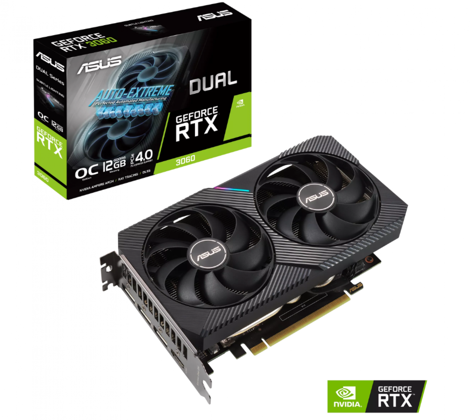 Placa de Video ASUS Dual RTX 3060 O12GB V2