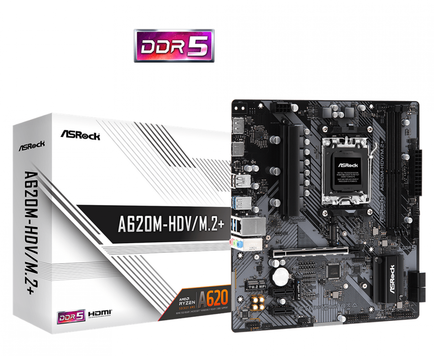 Mother ASRock (AM5) A620M-Hdv/M.2+