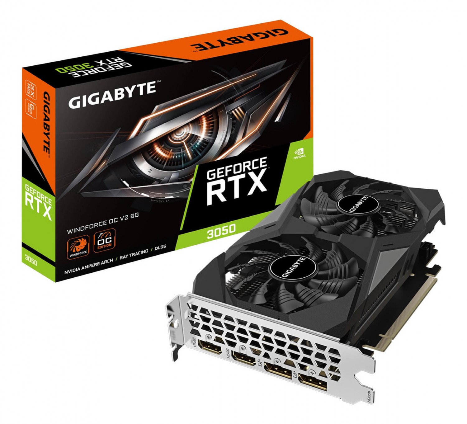 Placa de Video Gigabyte RTX 3050 GDDR6 6GB