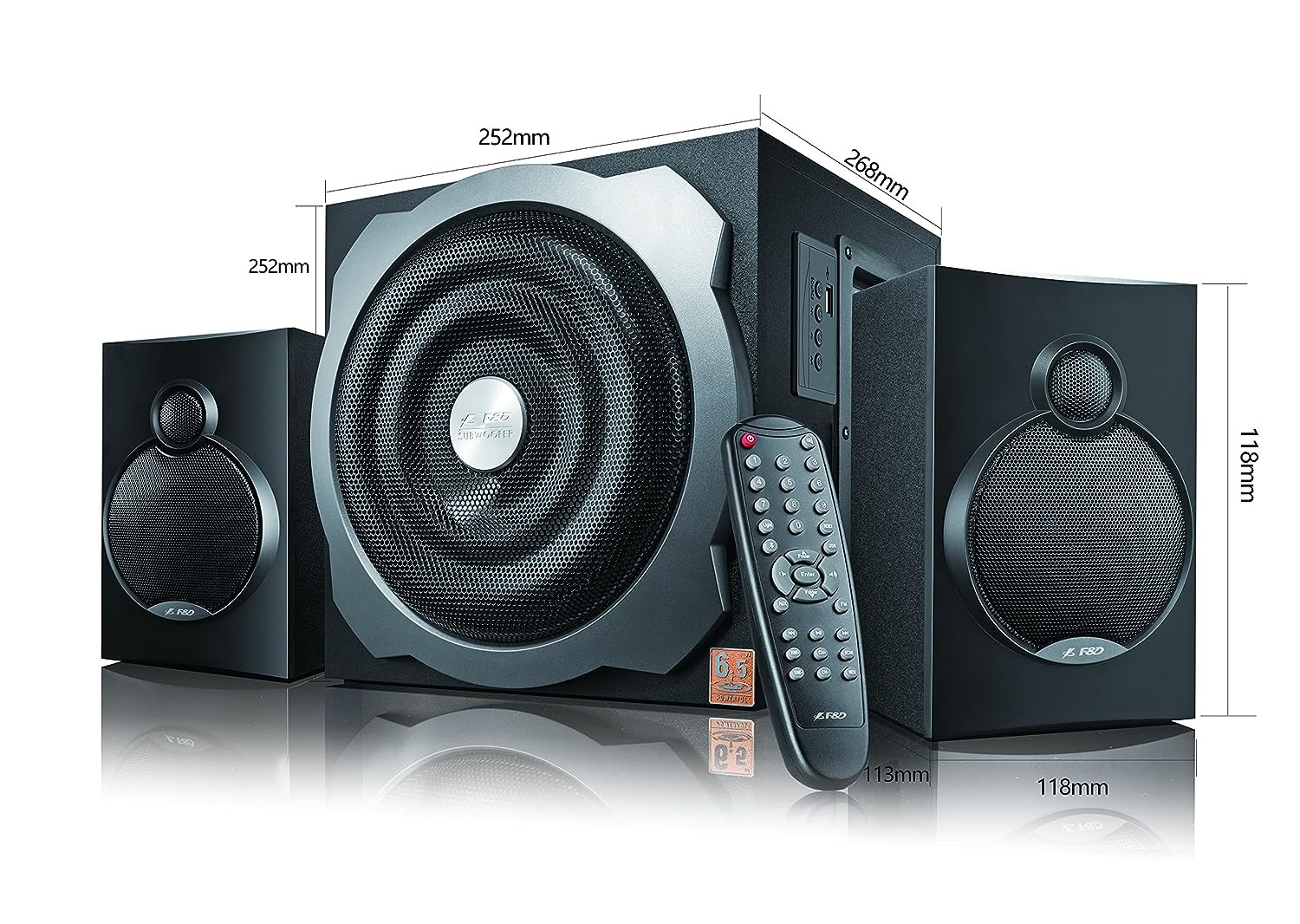 Parlante FYD Fenda A521X Black 2.1