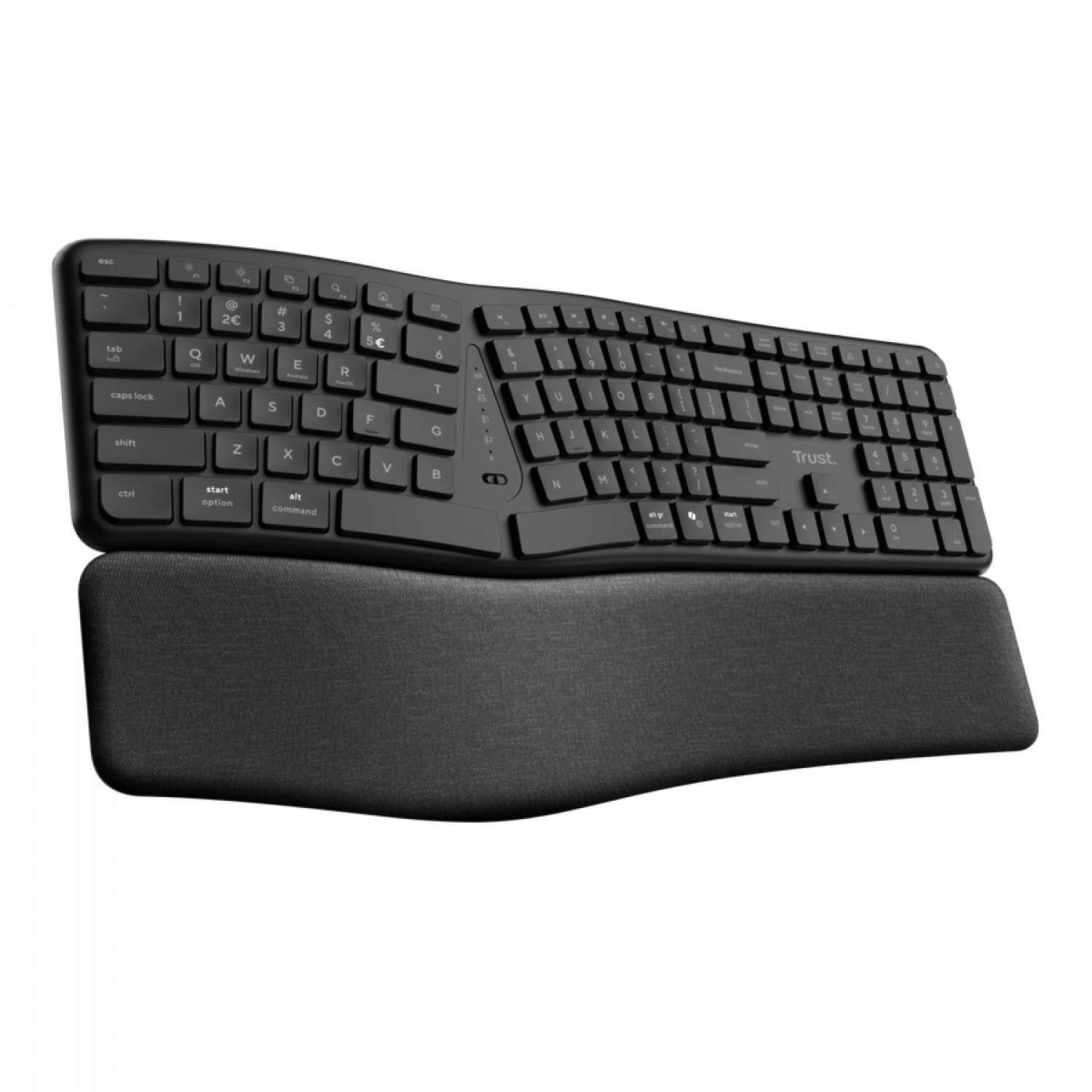 Teclado Trust Keyra Ergo Multi Wireless US