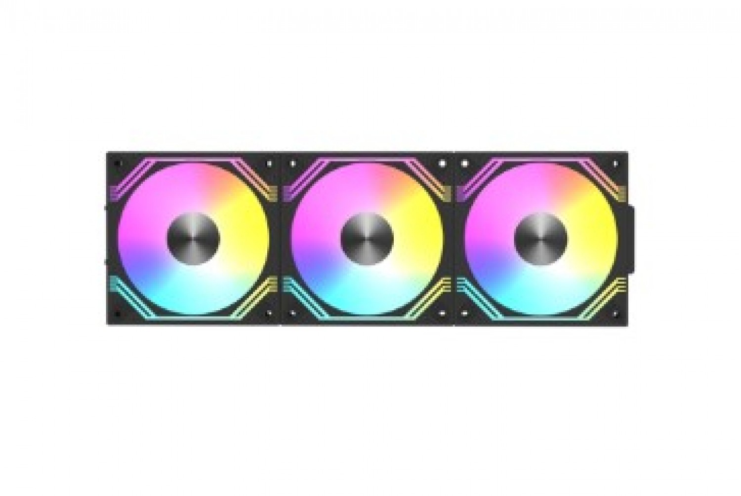 Cooler Fan Modular 3X120MM Raidmax ARGB Pwm Black