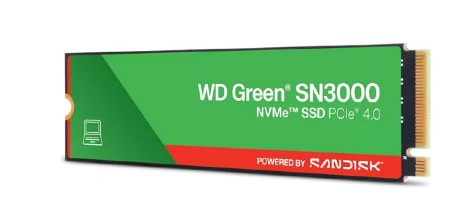 Disco SSD M.2 500GB WD Green SN3000 NVMe