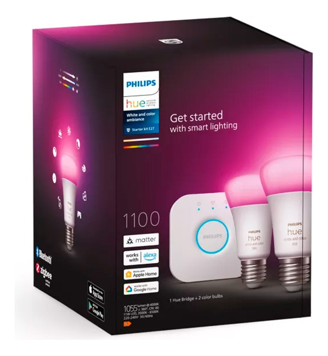 Lampara Philips Hue Wca 9w A60 E27 2set Eu