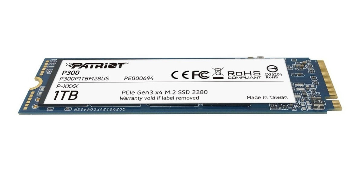 Disco Ssd Patriot P300 1tb M.2 2280 Pcie Gen3 X4 Pe000693