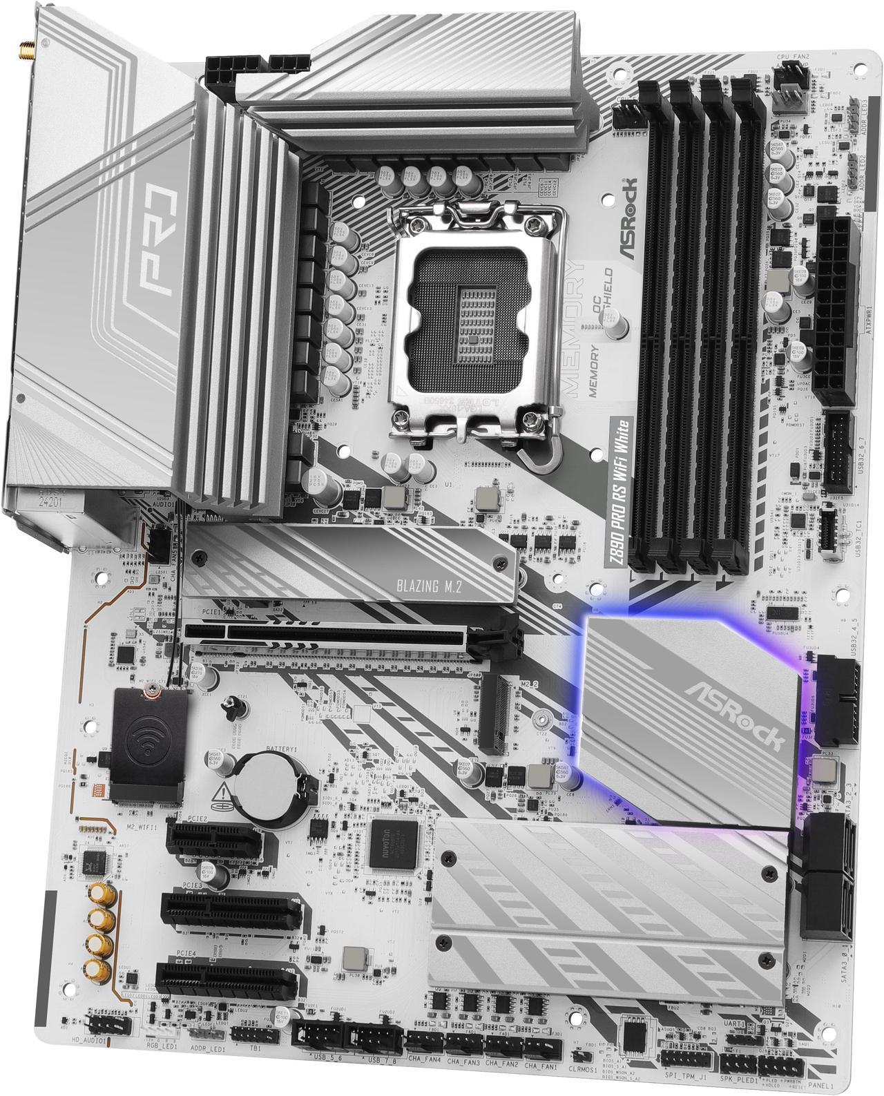 Mother Asrock (lga1851) Z890 Pro Rs Wifi White