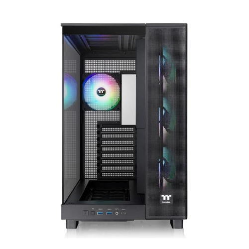 Gabinete Thermaltake View 380 Xl Tg Argb Black Tempered Glass