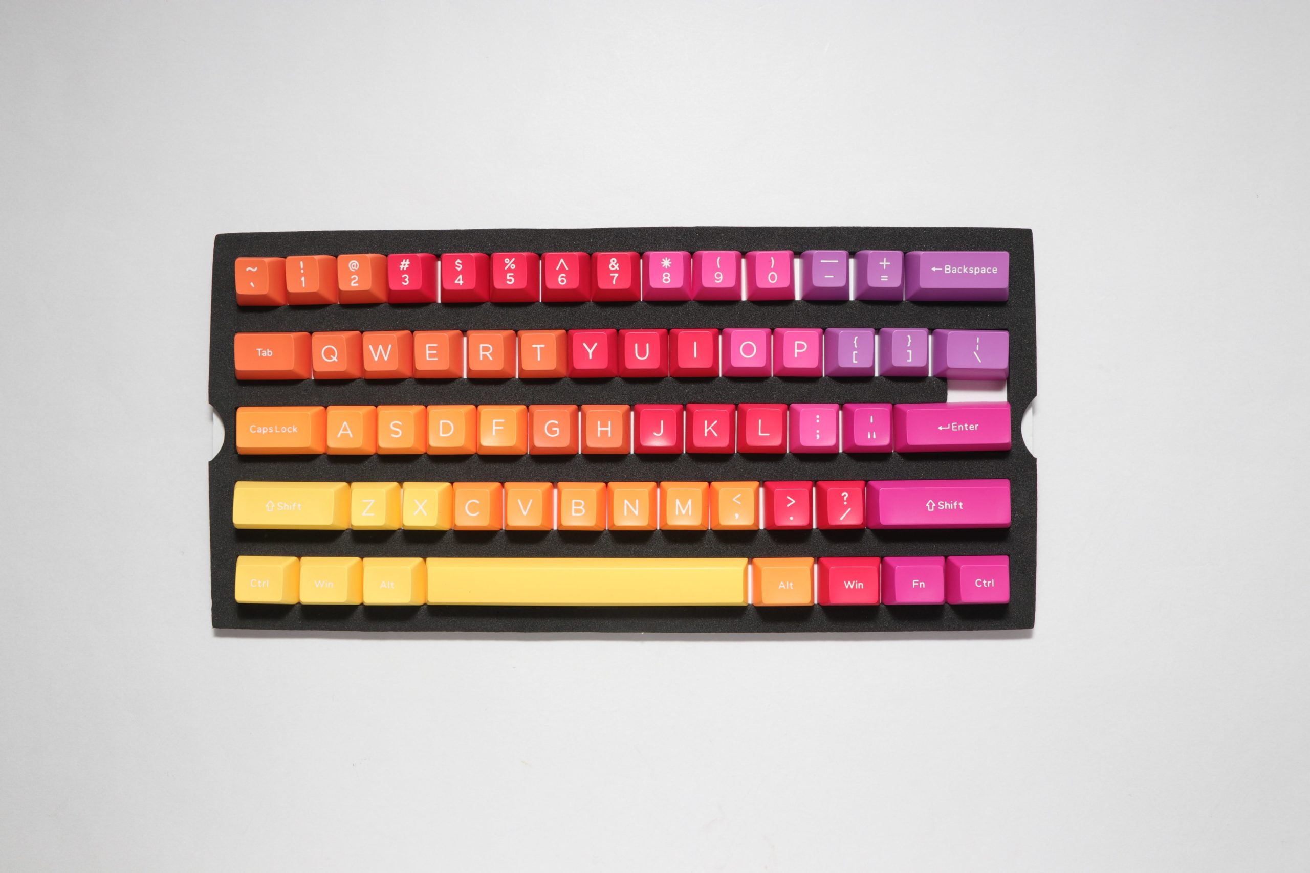 Ducky Keycap Set Afterglow Sa Us Abs Seamless Double Shot