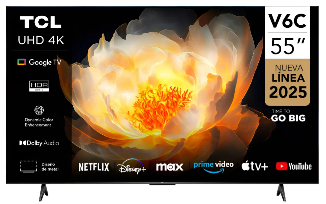 Tv 55 Smart Tcl 4k Uhd Google Tv 55v6c