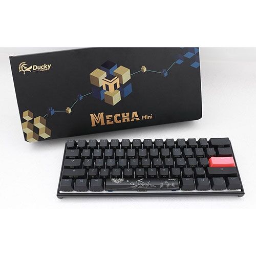 Teclado Gamer Ducky Mecha Mini Rgb Cherry Brown Rgb Pbt Double-shot 60