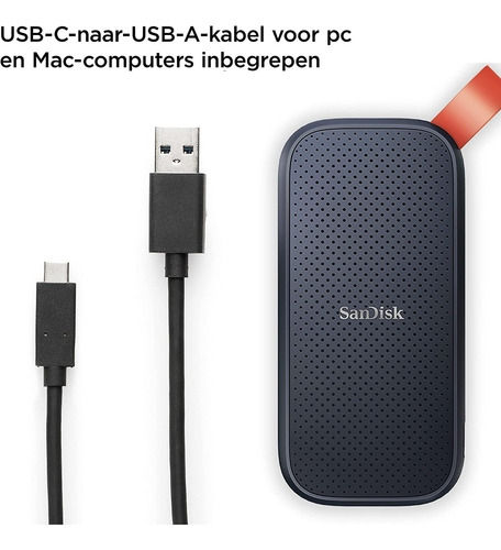 Ssd Externo 480gb Usb-c 3.2 Gen2 Sandisk Portable