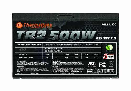 Fuente Gamer Thermaltake Tr2 500w