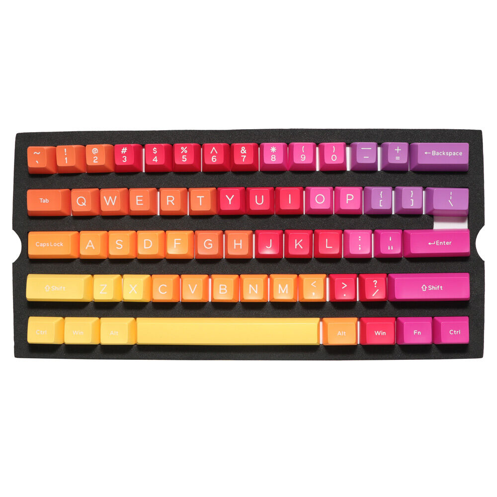 Ducky Keycap Set Afterglow Sa Us Abs Seamless Double Shot