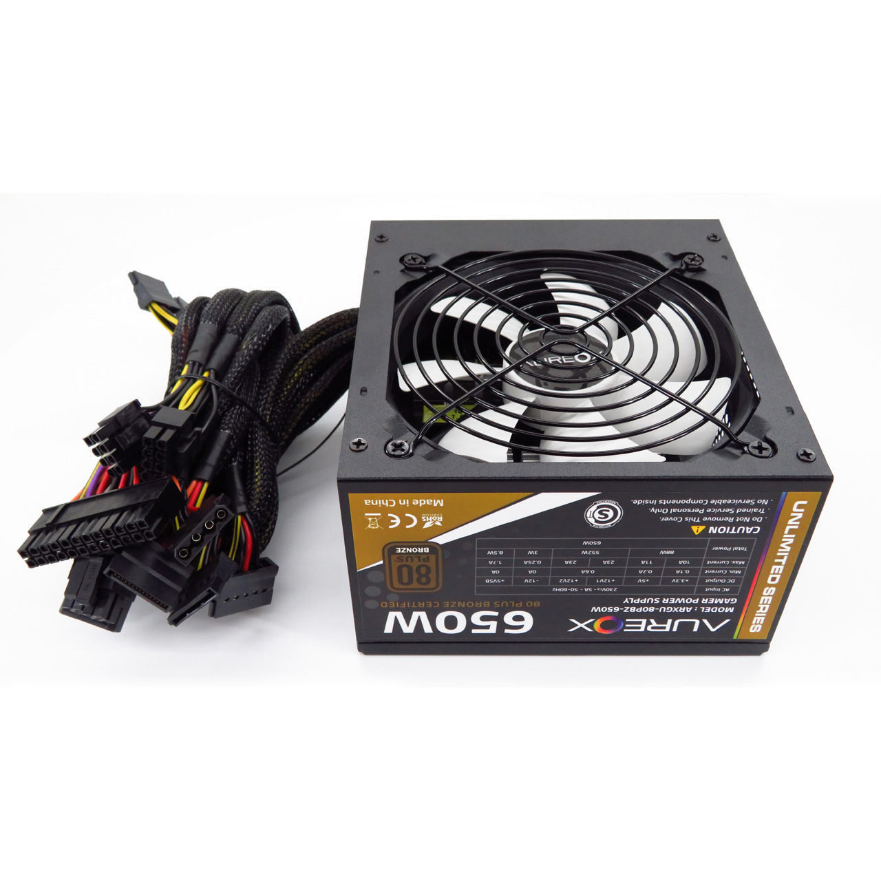 Fuente Gamer Aureox 650w Bronze 80+psu