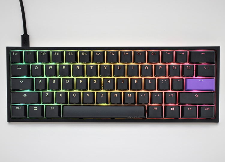 Teclado Gamer Ducky One 2 Mini Rgb Kailh Box White Switch  Mecanico Iso Sp