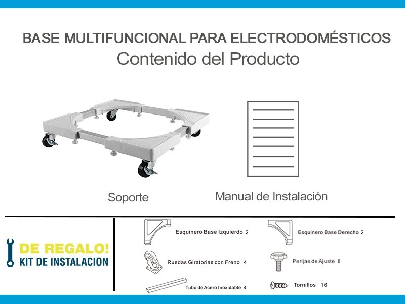 Soporte Base Movil Intelaid Ajustable 400-600mm Dispositivos Varios