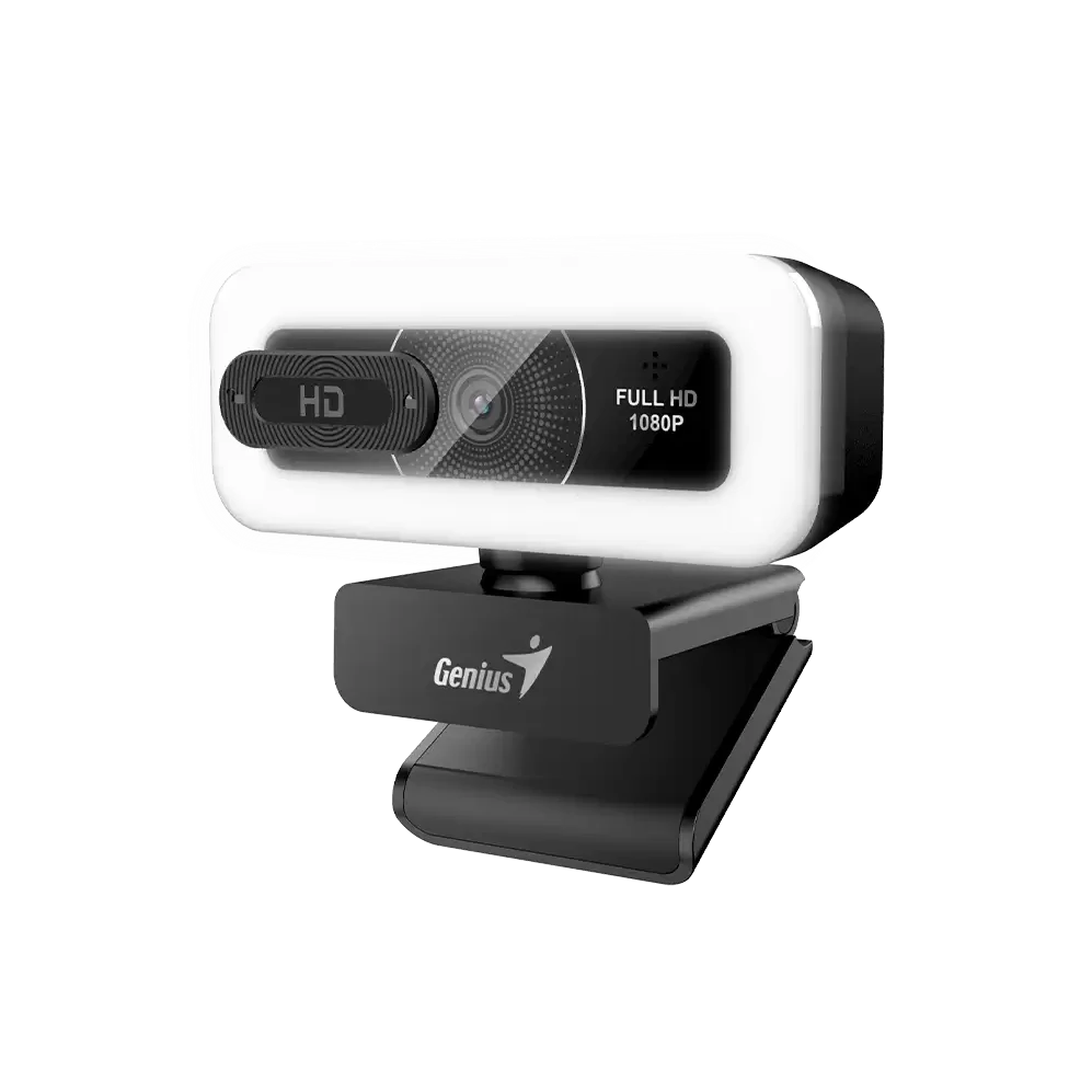 Webcam Genius Facecam Light Black Con Luz Fhd Usb-c/a