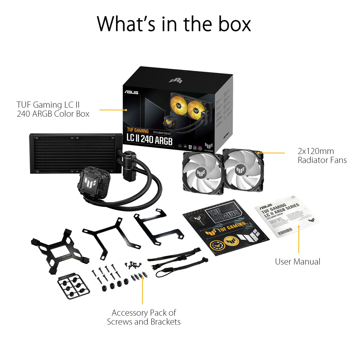Water Cooler Asus Tuf Gaming Lc Ii 240 Argb