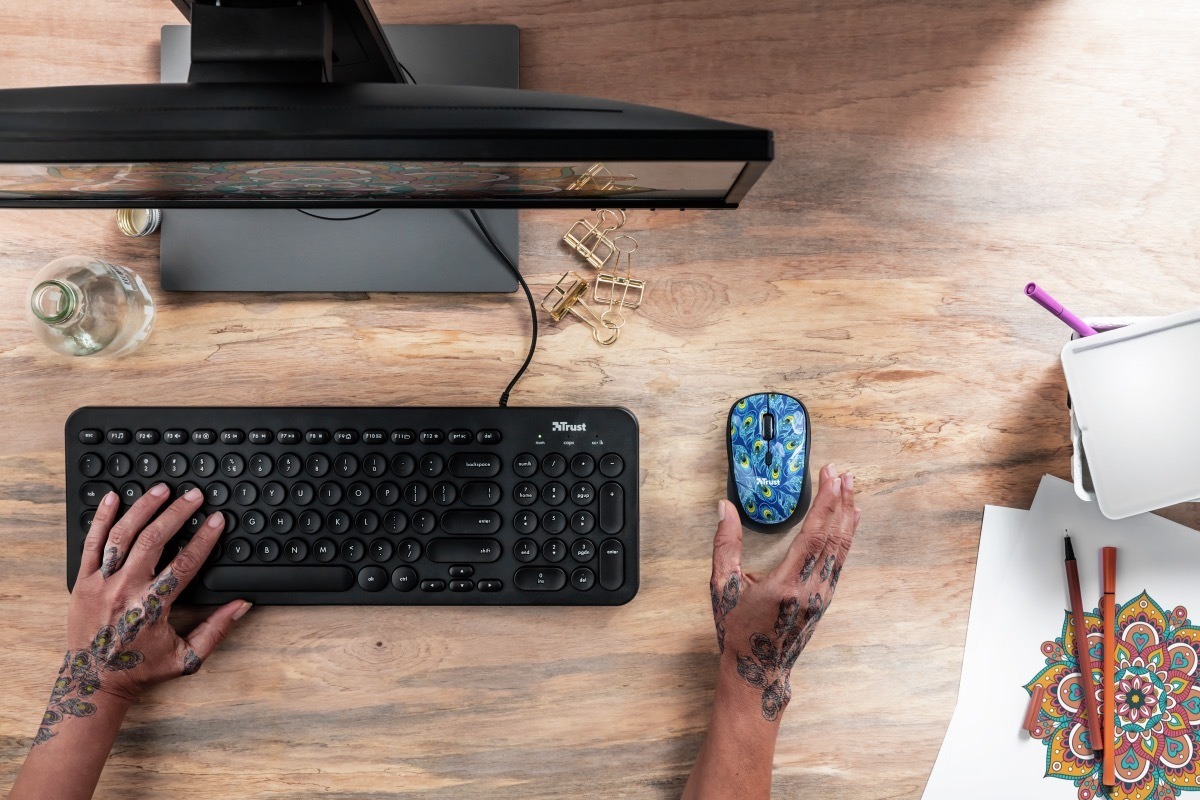 Mouse Trust Yvi Wireless Peacock