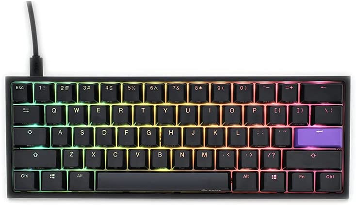 Teclado Mecanico Ducky One 2 Sf Switch Kailh Box Red Rojo Iso EspaÑol