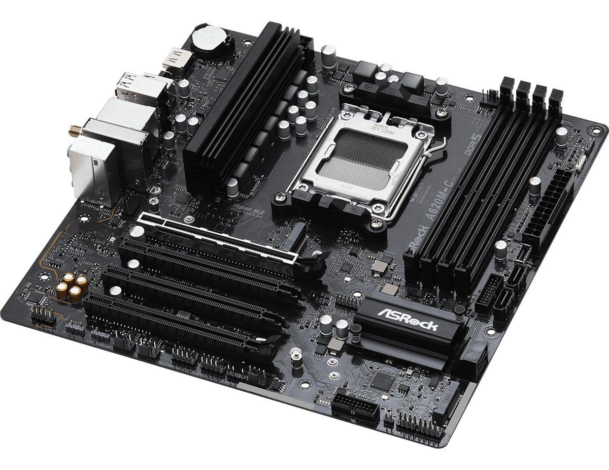 Mother Asrock (am5) A620m-c R2 Wifi-ax+bt (bulk)