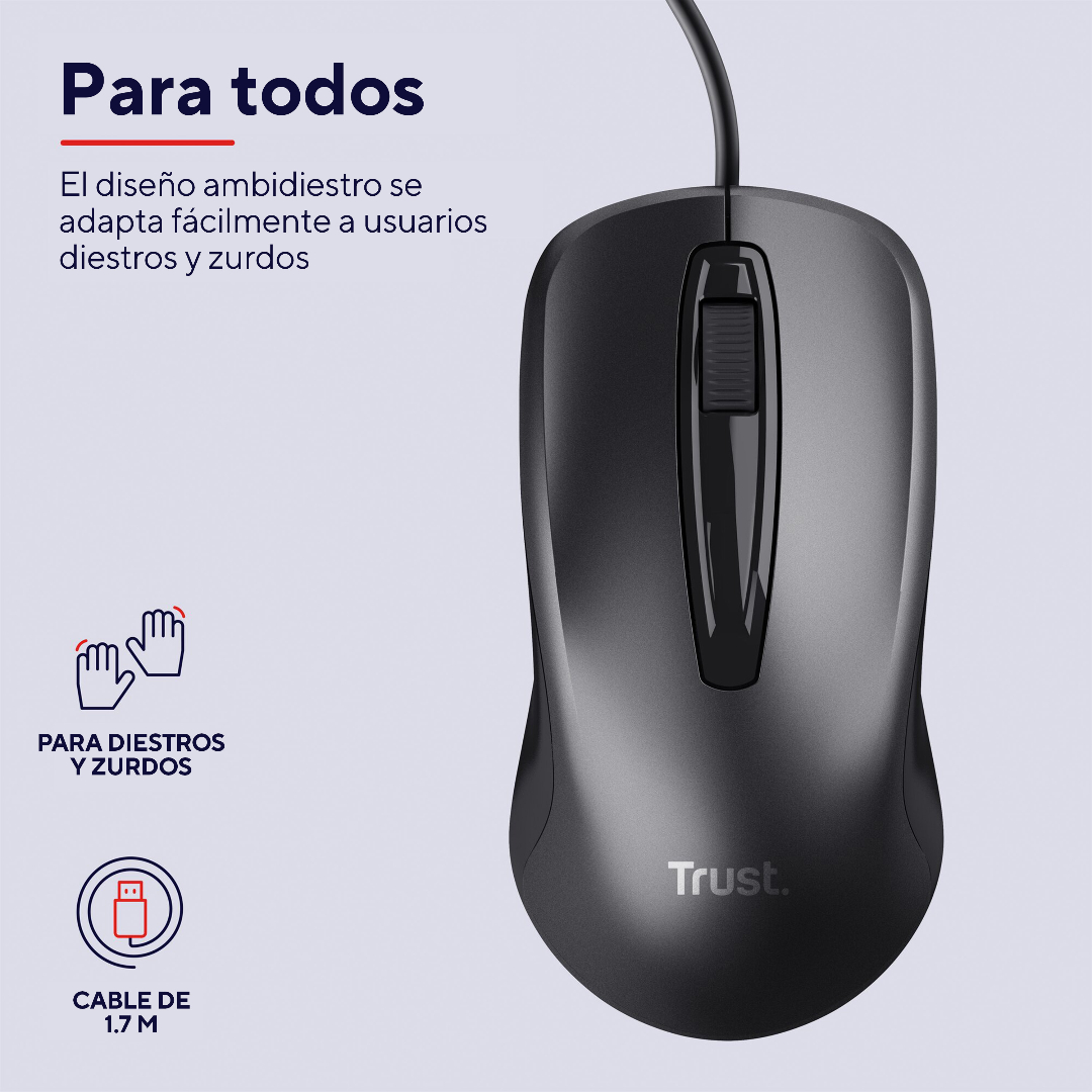 Mouse Trust Carve Wired