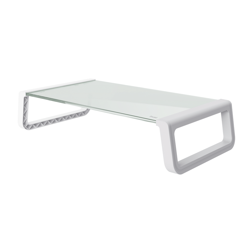 Soporte Trust Monitor Vidrio Stand White