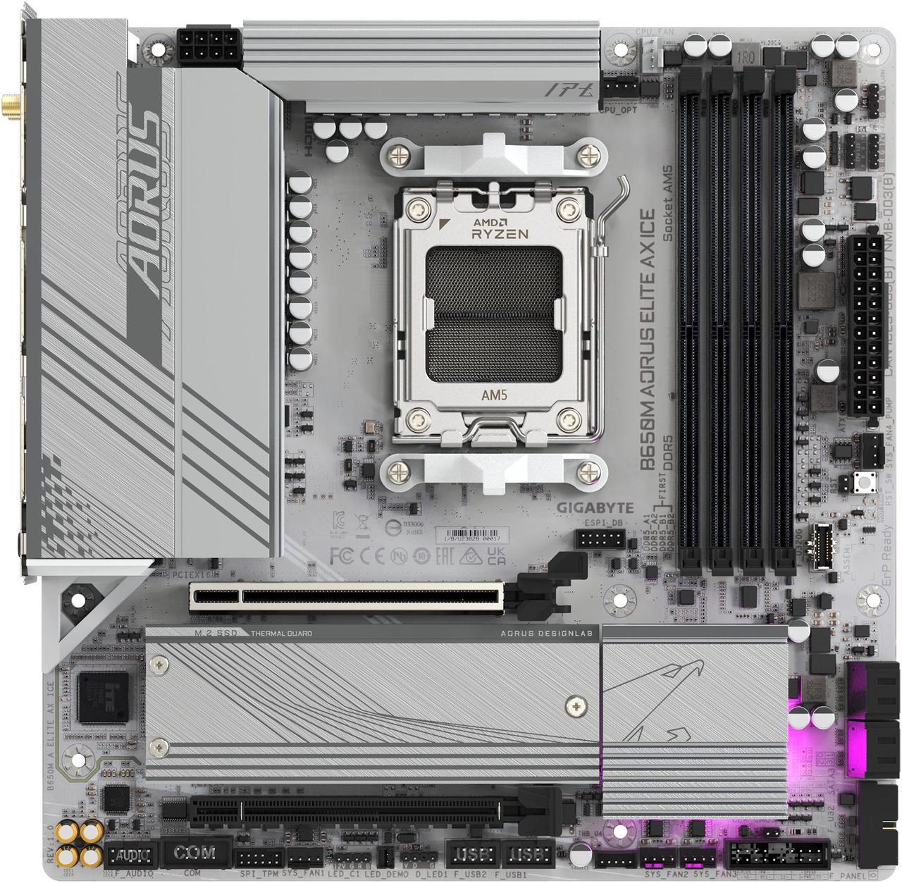 Mother Gigabyte (am5) B650m A Elite Ax Ice
