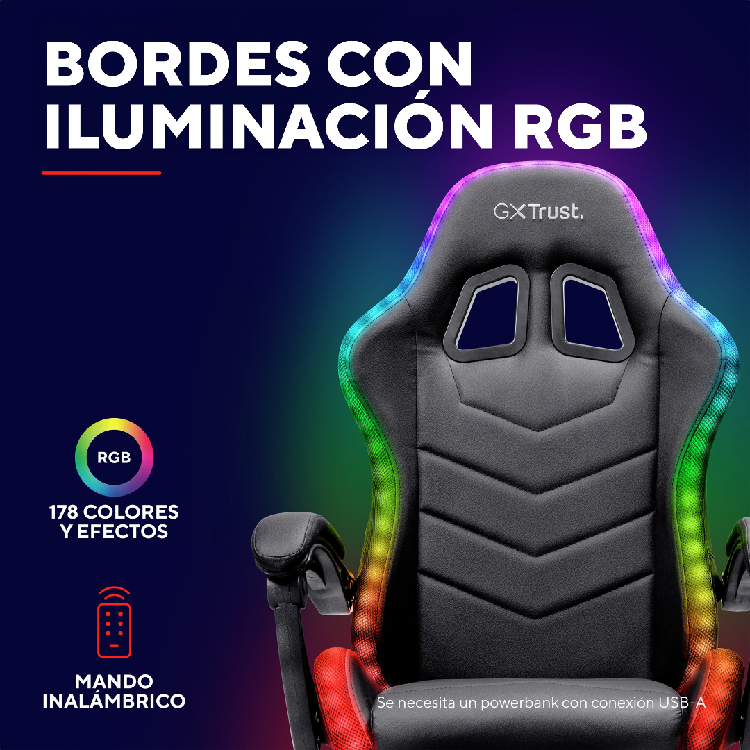 Silla Gamer Trust Roniq Gxt704 Rgb