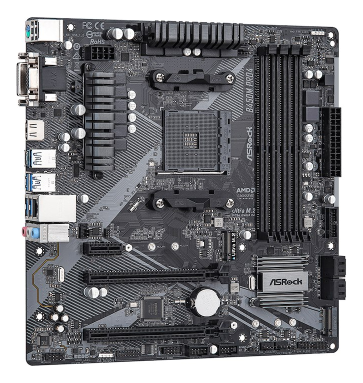 Mother Asrock (am4) B450m Pro4 R2.0