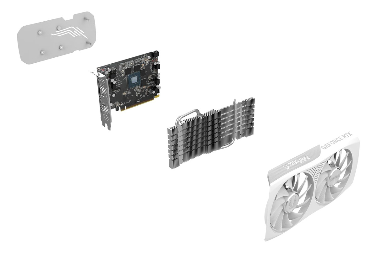 Placa De Video Zotac Rtx 4060 8gb Twin Edge Oc White Edt