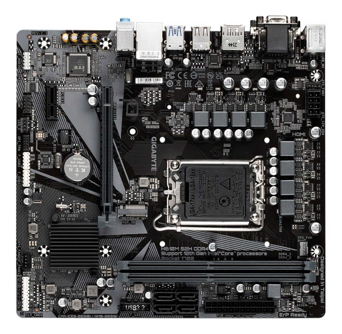 Mother Gigabyte (lga1700) H610m S2h Ddr4