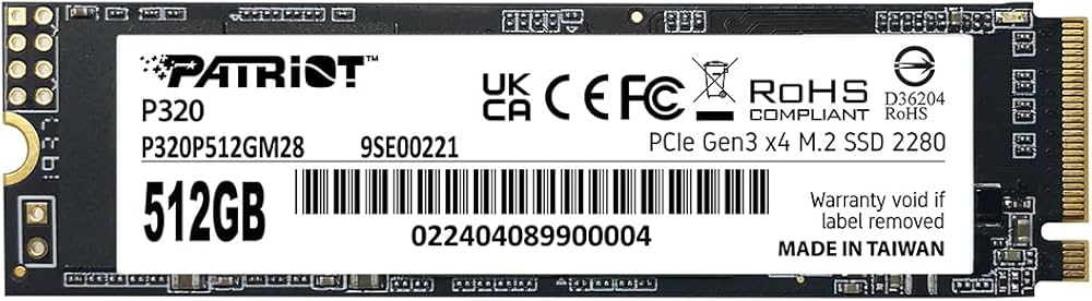 Disco Ssd Patriot P320 Solid 512gb M.2 Pe000997