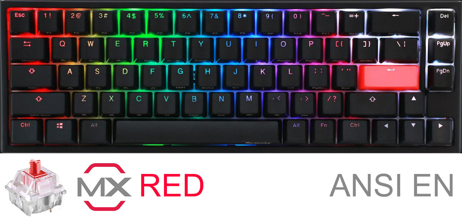 Teclado Gamer Ducky One 2 Sf Rgb Cherry Mx Red