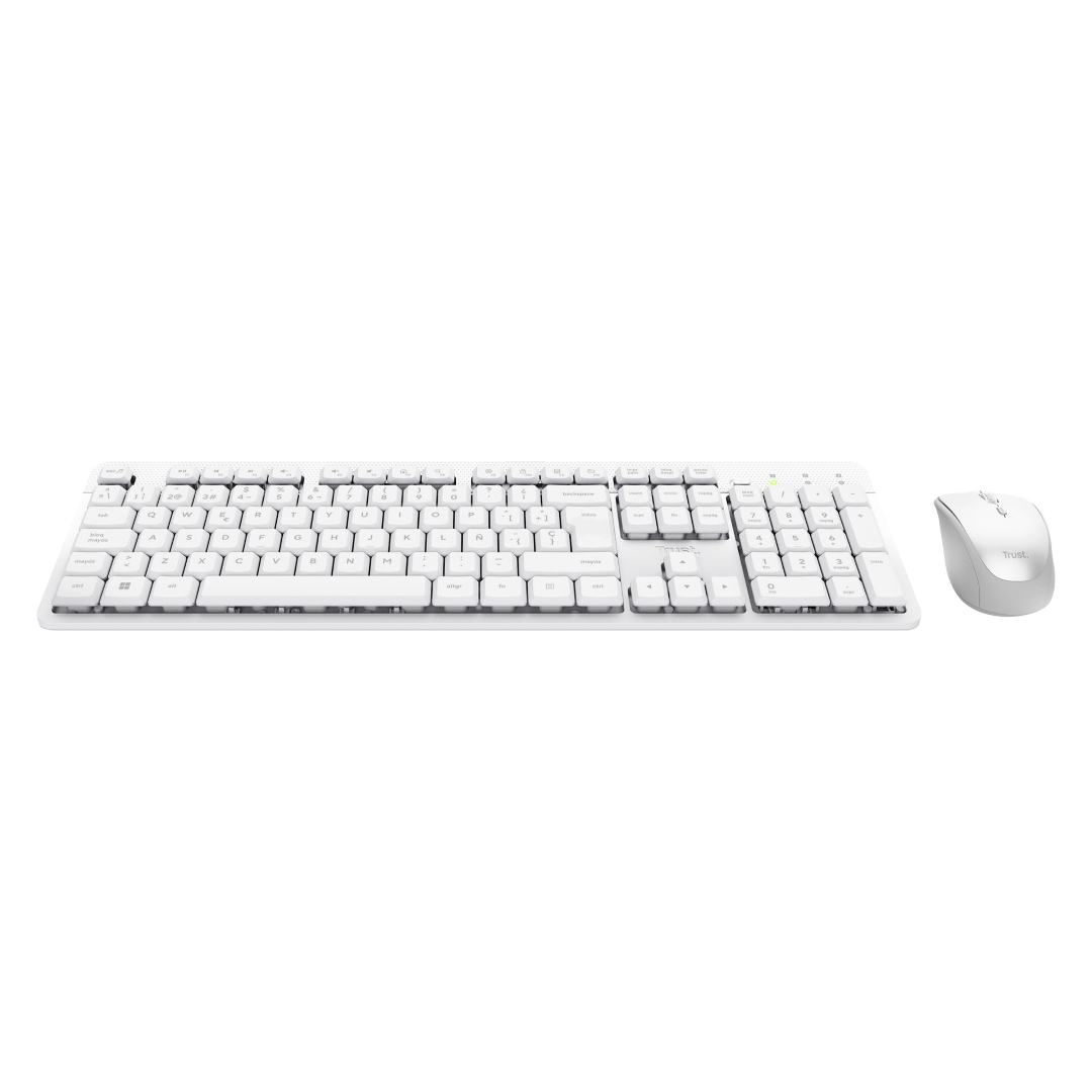 Teclado Y Mouse Trust Ody Ii Wireless Es White