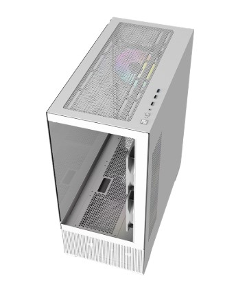 Gabinete Gamer Raidmax Infinita I801 Air White Fishtank Argb Tg
