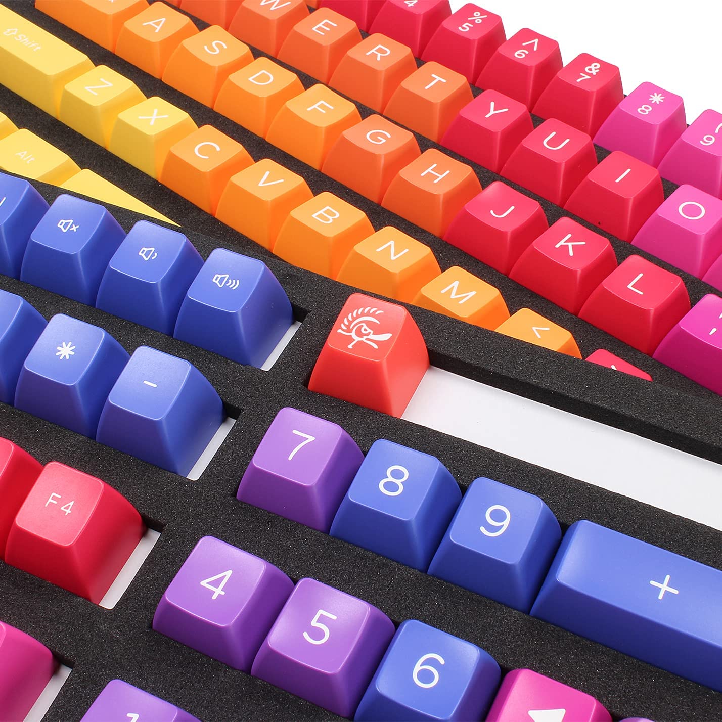 Ducky Keycap Set Afterglow Sa Us Abs Seamless Double Shot